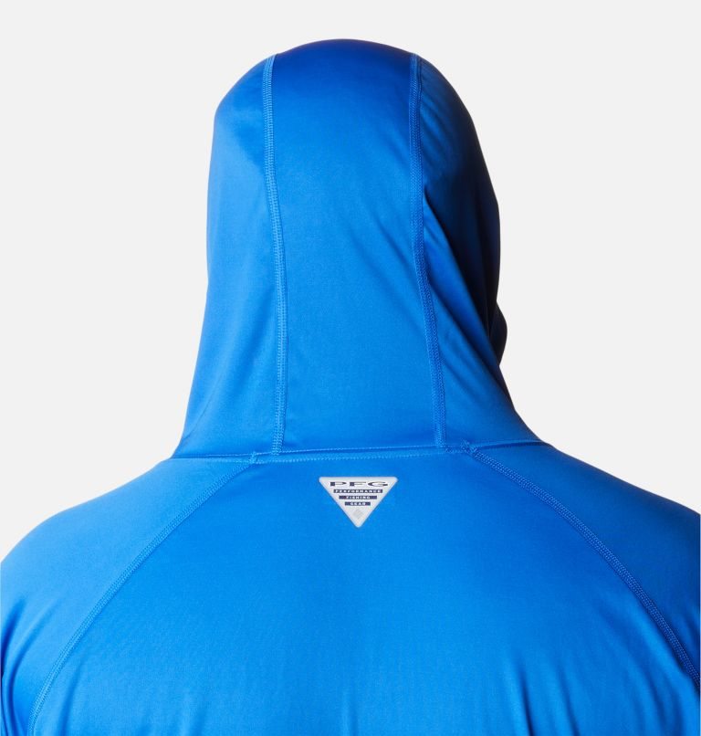 Men's Columbia PFG Terminal Tackle Hoodie Blue | Plus Size CA-T38L4